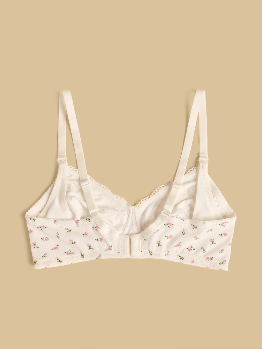 Floral Print Non-Padded Non-Wired Maternity Nursing Bra