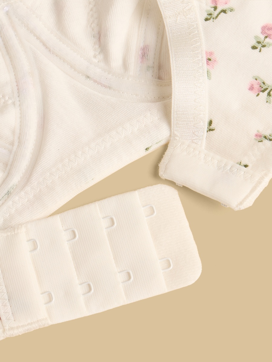 Floral Print Non-Padded Non-Wired Maternity Nursing Bra
