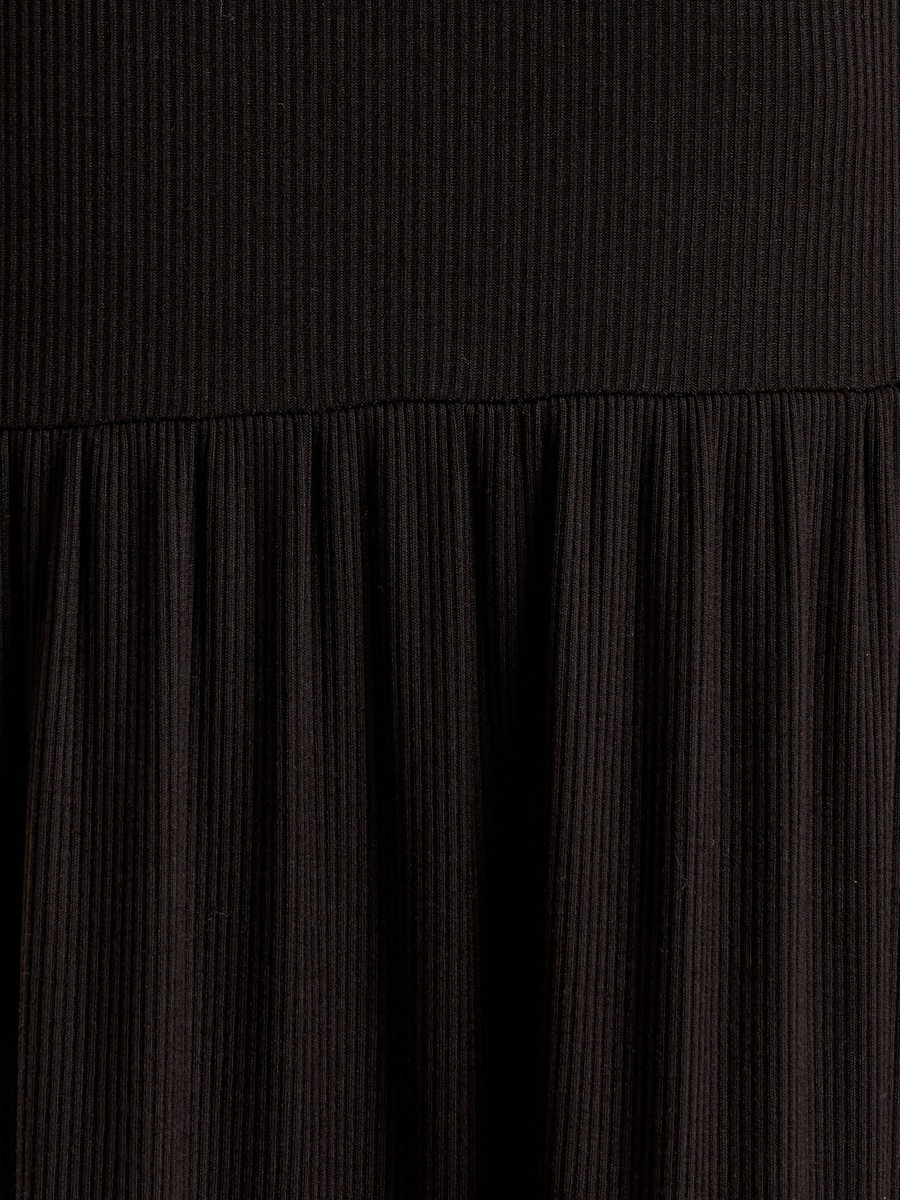 Ribbed Tiered Dress