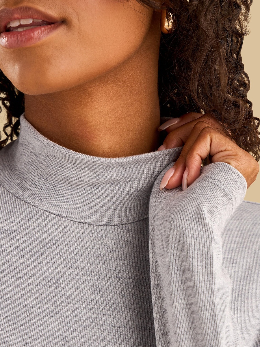 High Neck Midi Dress