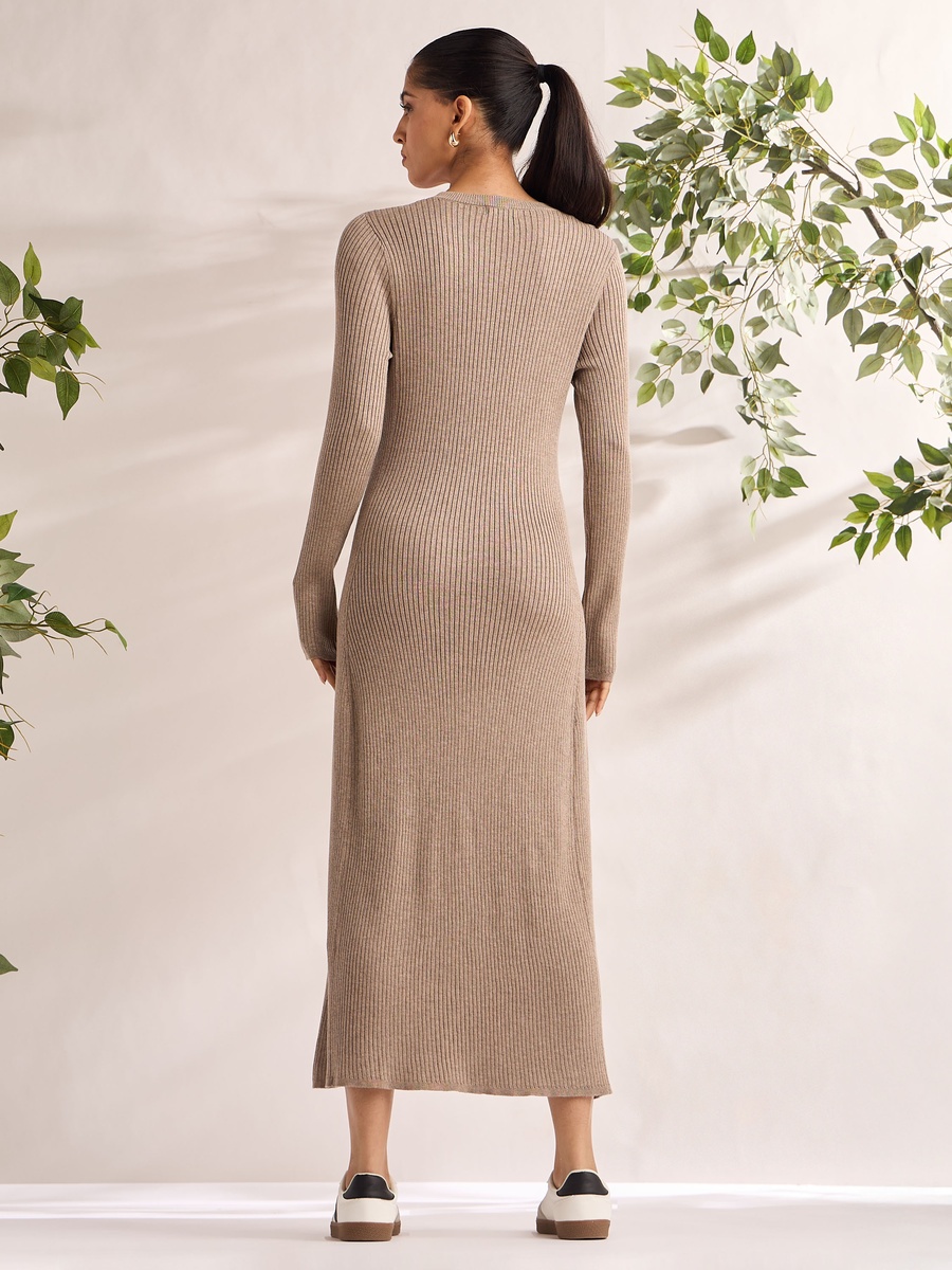 Ribbed Midi Dress