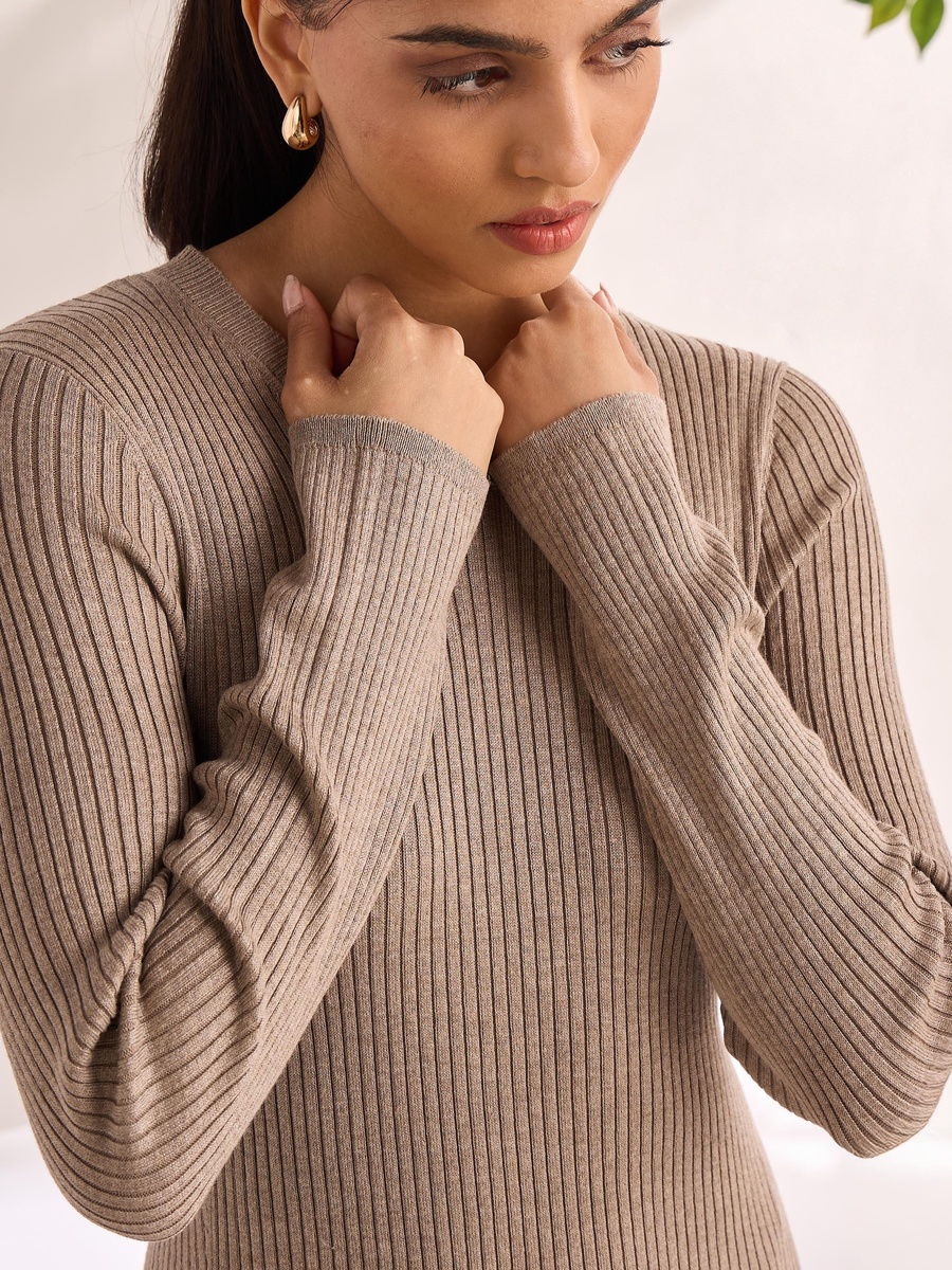 Ribbed Midi Dress