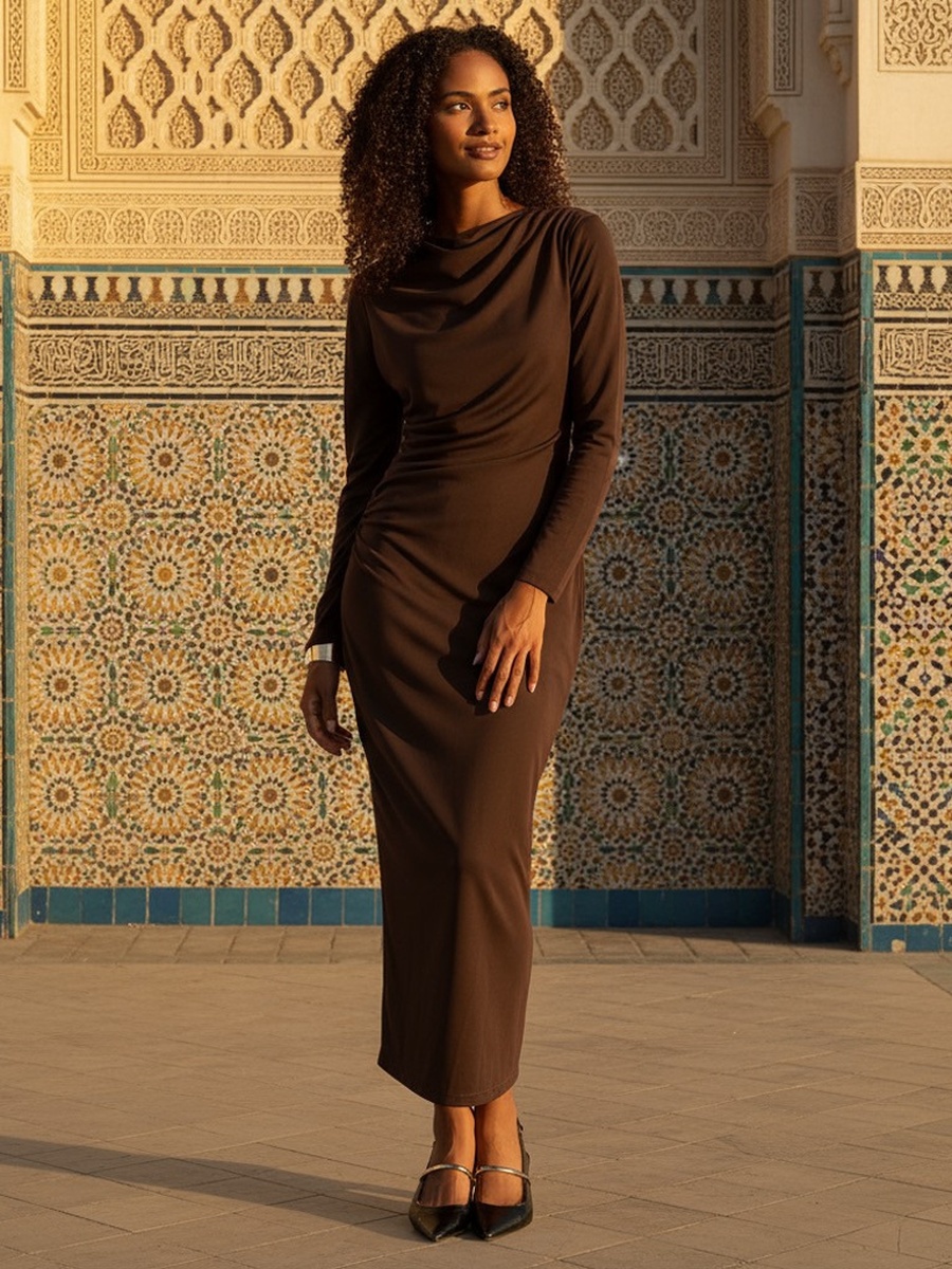 Shirred Detail Dress