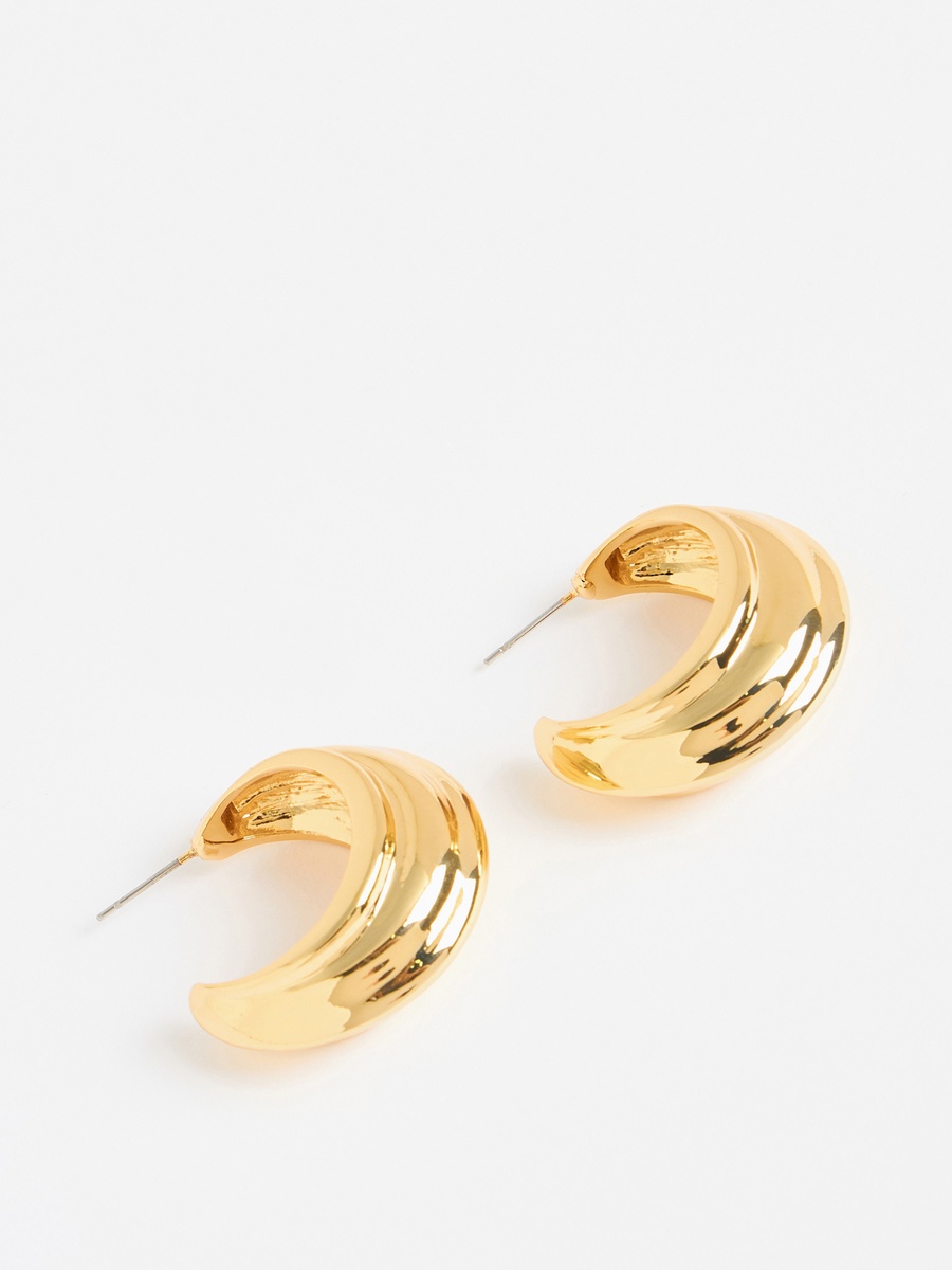 Pack of 2 - Hoop Earrings with Pushback Closure