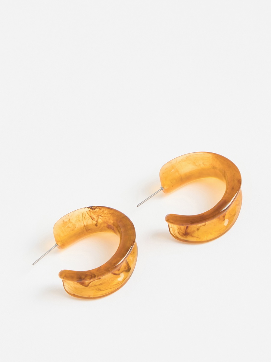 Pack of 2 - Hoop Earrings with Pushback Closure