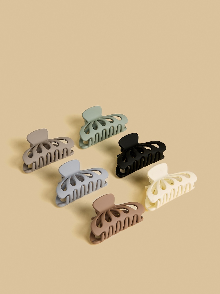 Pack of 6 - Plain Hair Clamp