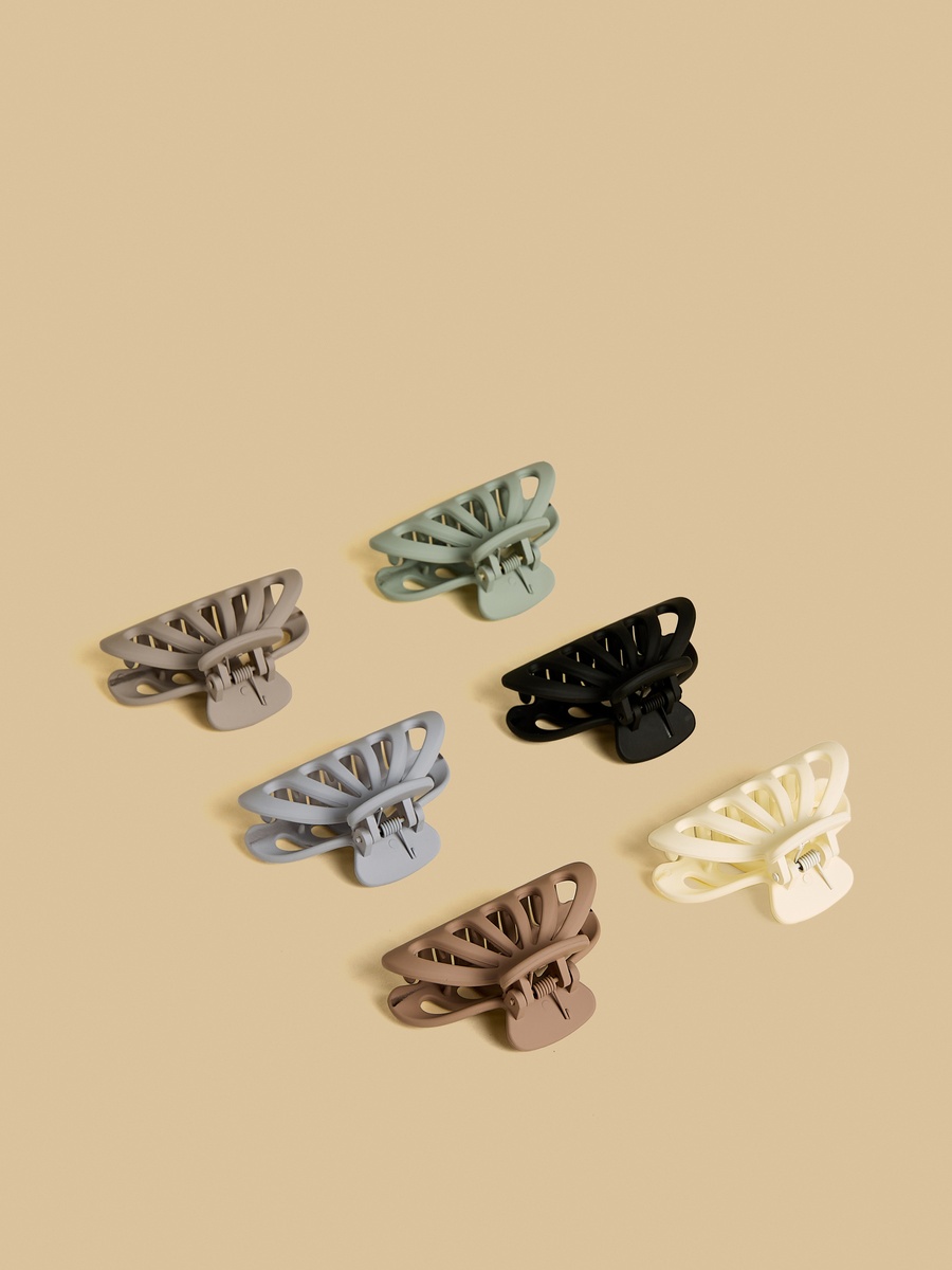 Pack of 6 - Plain Hair Clamp