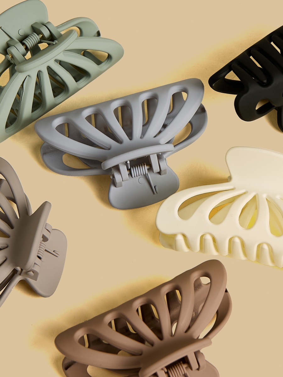 Pack of 6 - Plain Hair Clamp