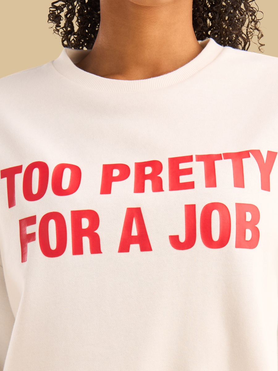 Slogan Print Sweatshirt