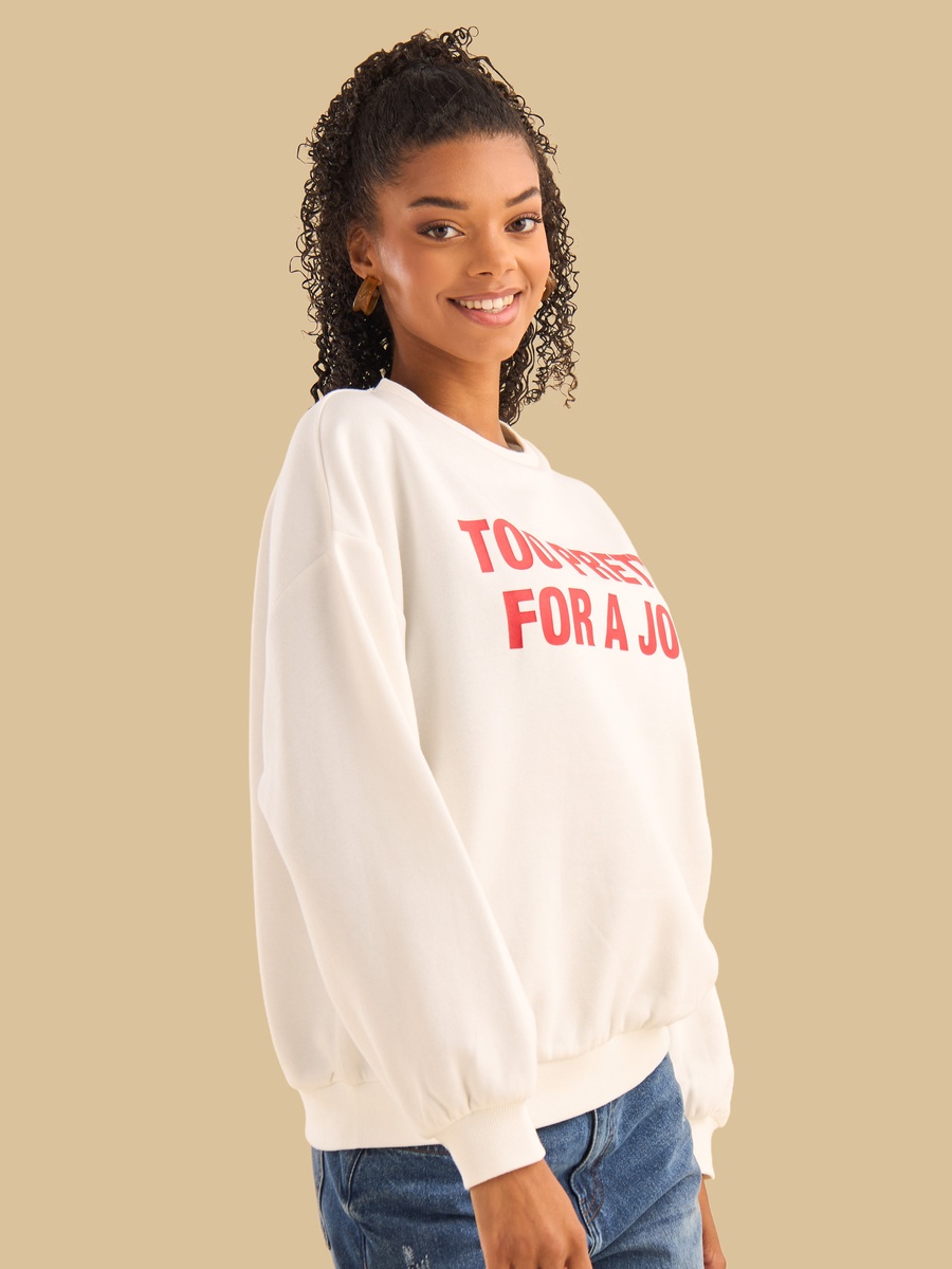 Slogan Print Sweatshirt
