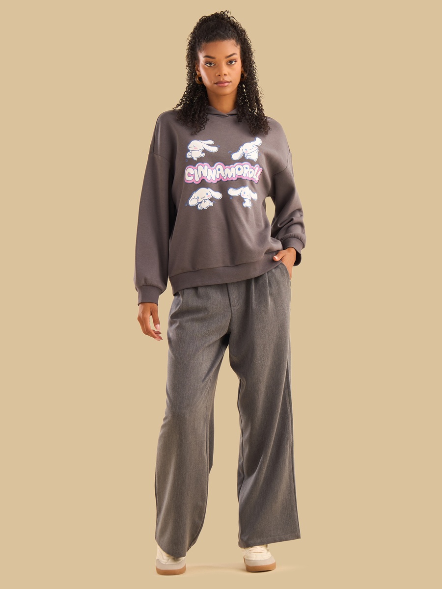 Cinnamoroll Print Hooded Sweatshirt