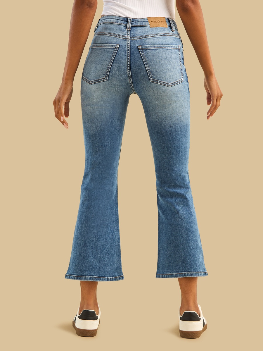 Cropped Flared Jeans