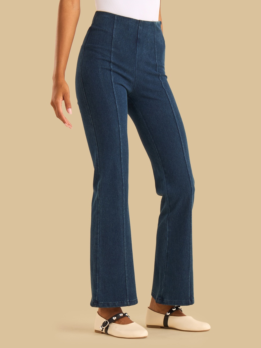 Panelled Flared Jeggings