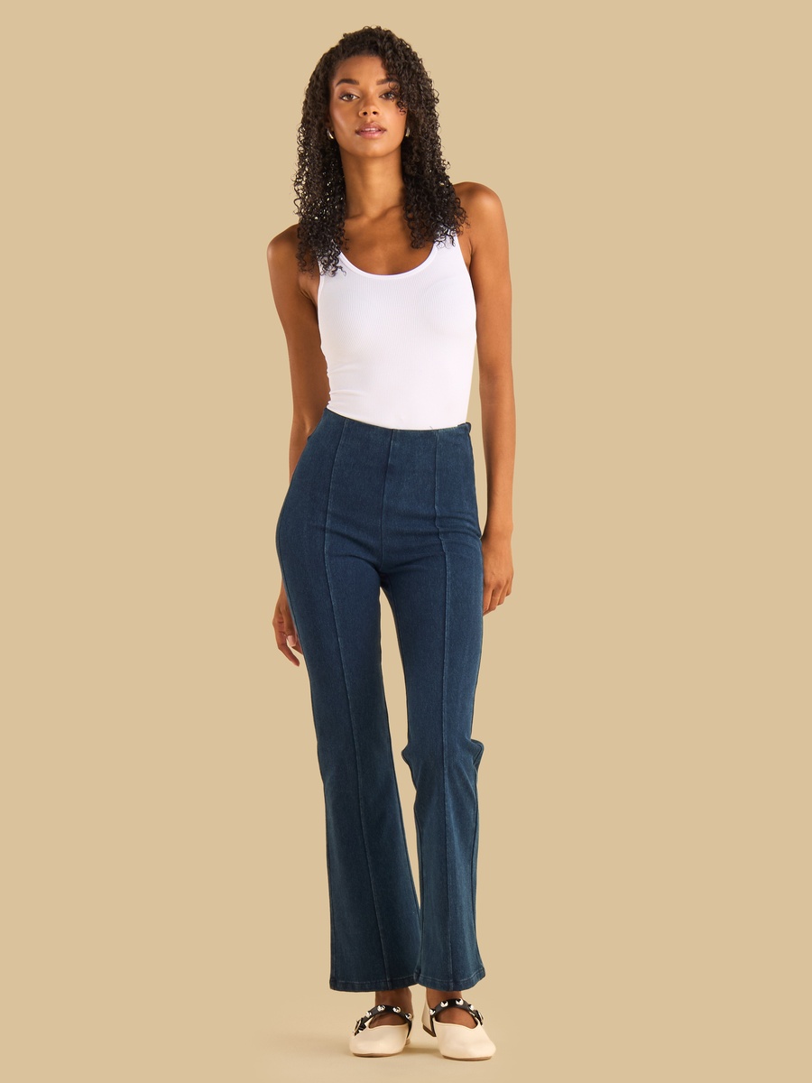 Panelled Flared Jeggings