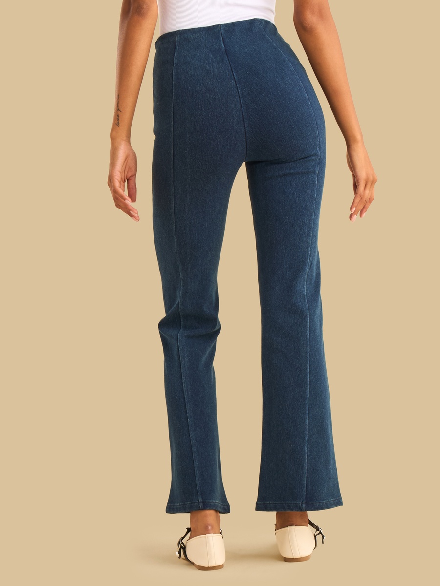 Panelled Flared Jeggings