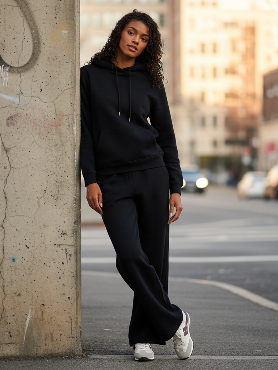 Wide Leg Track Pants
