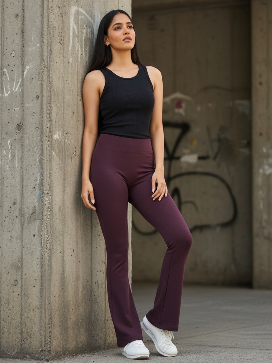Modal Flared Leg Pants