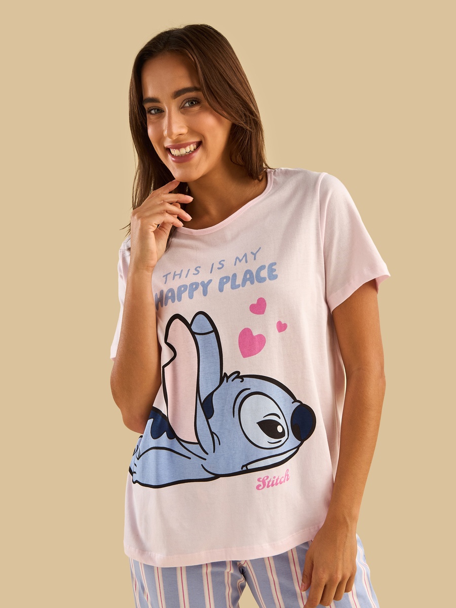 Stitch Print Pyjama Set