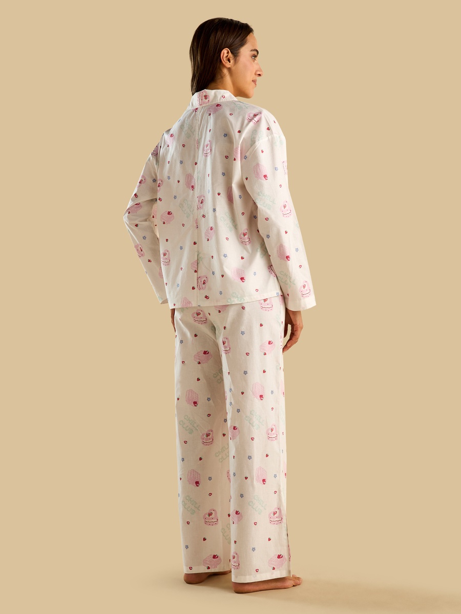 Strawberry Print Pyjama Set