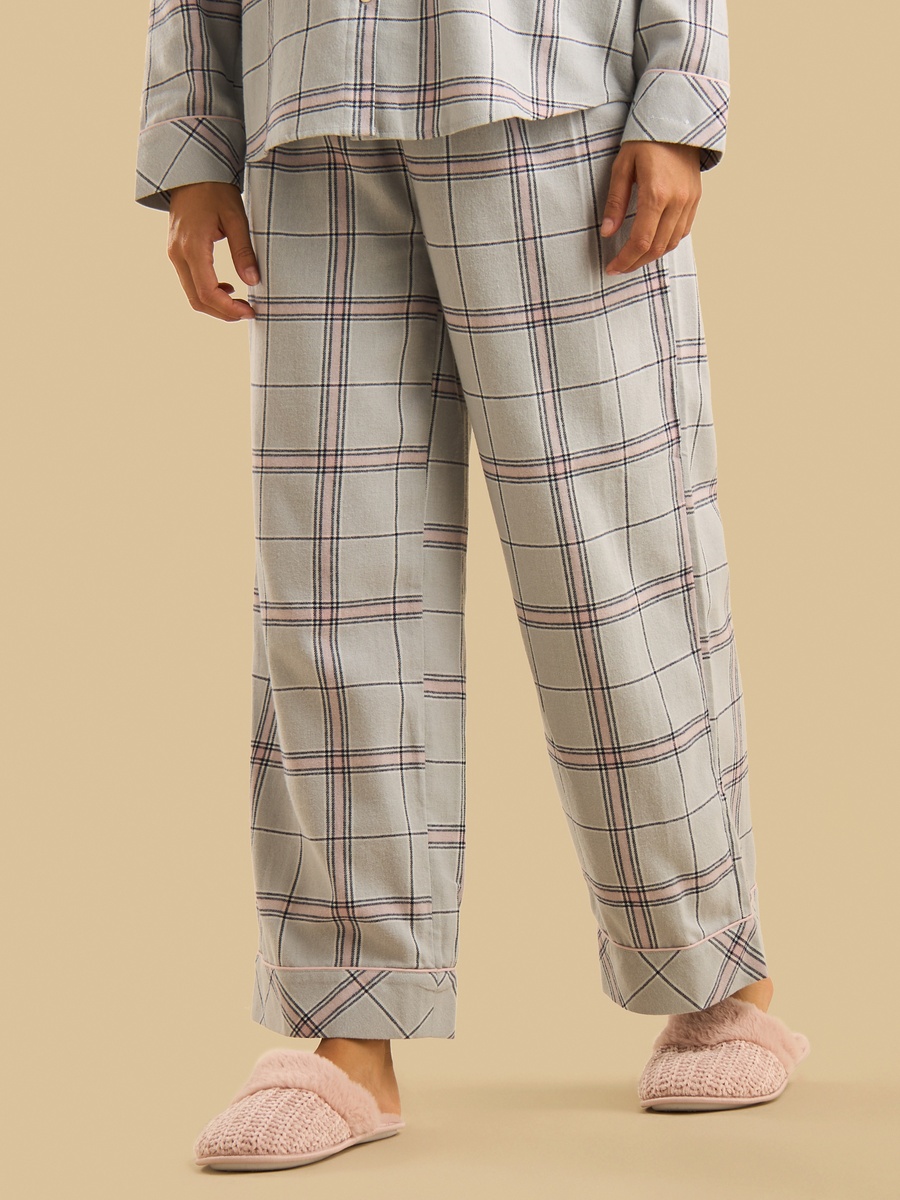 Checked Cotton Pyjama Set