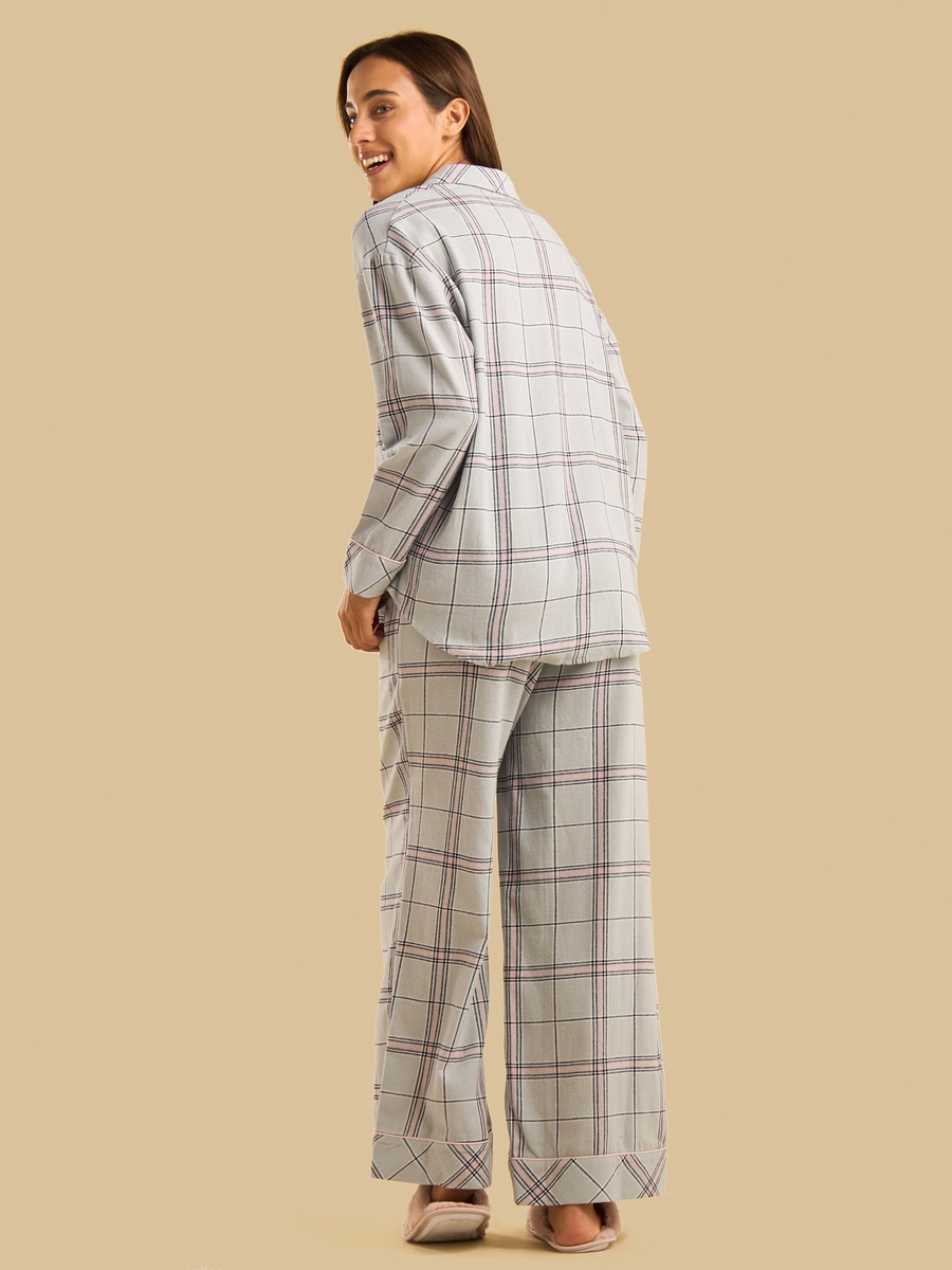 Checked Cotton Pyjama Set