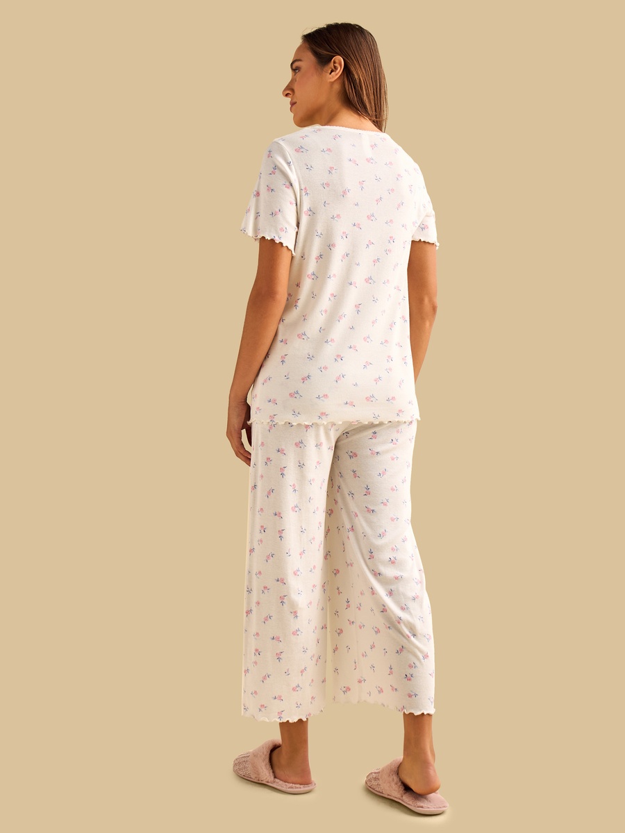 Floral Print Maternity Pyjama Set