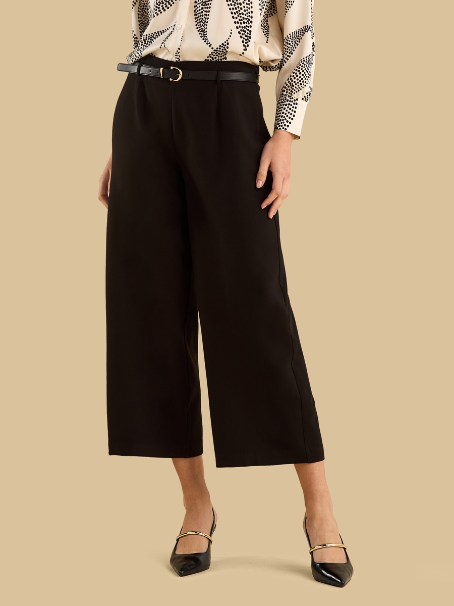 Wide Leg Culottes with Belt