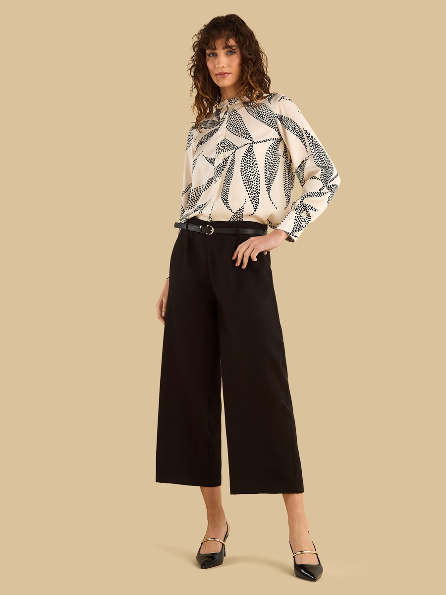 Wide Leg Culottes with Belt