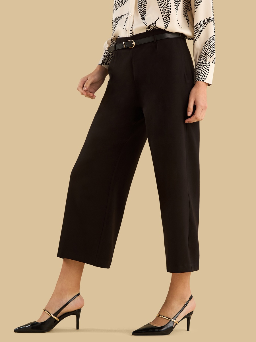 Wide Leg Culottes with Belt