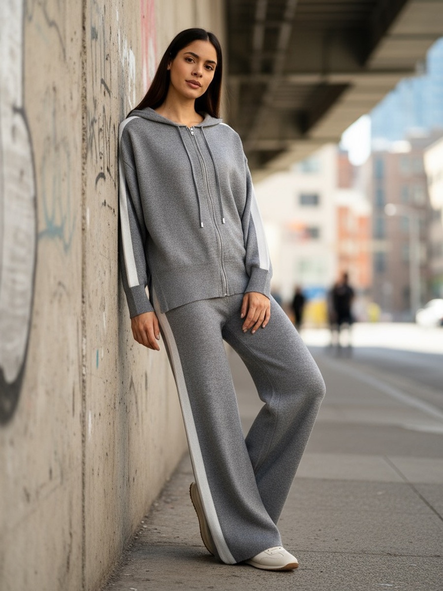 Panelled Wide Leg Pants