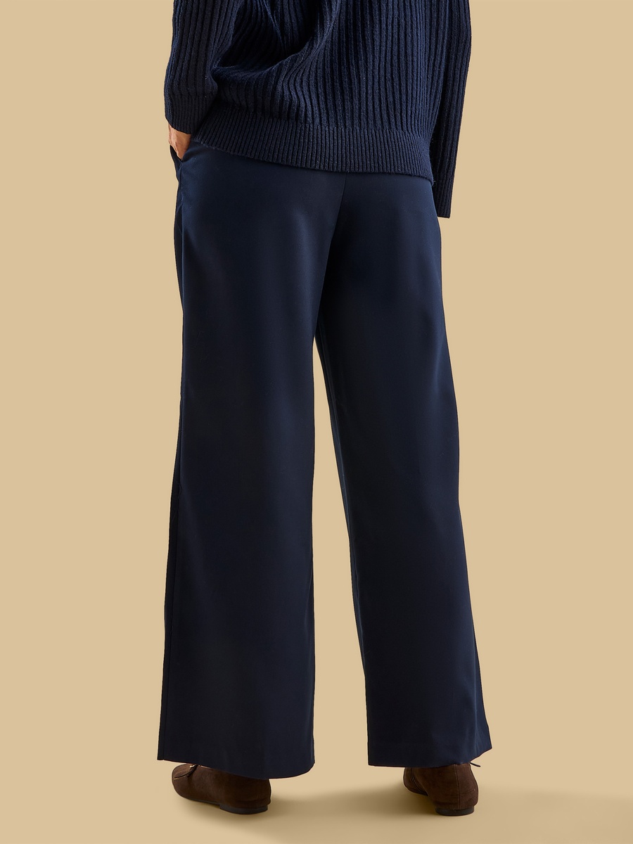 Pleated Wide Leg Trousers