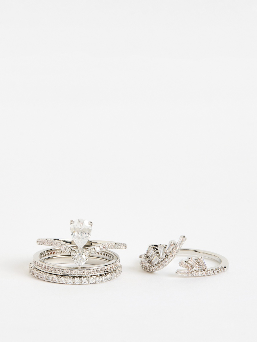 Pack of 4 - Embellished Ring