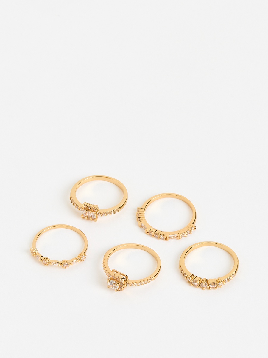 Pack of 5 - Embellished Ring