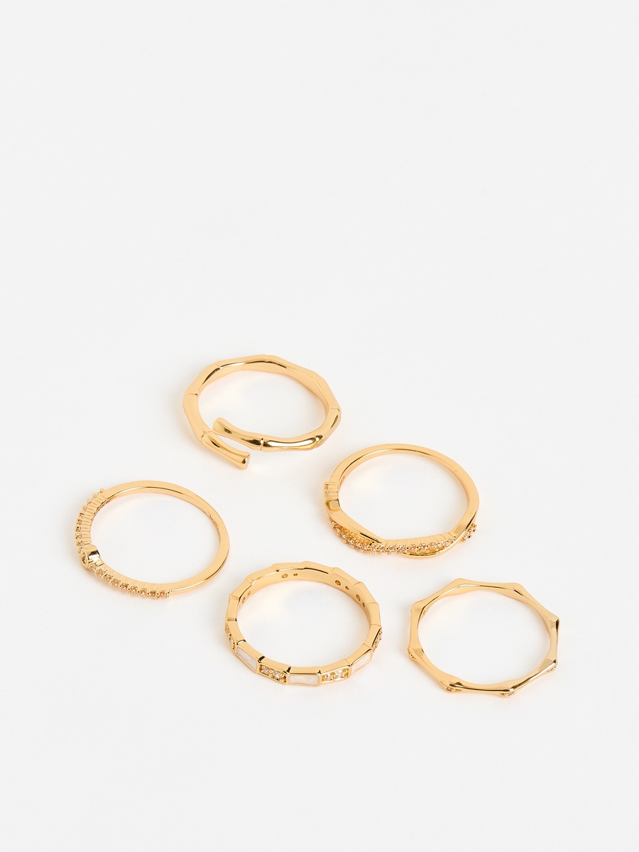 Pack of 5 - Embellished Ring