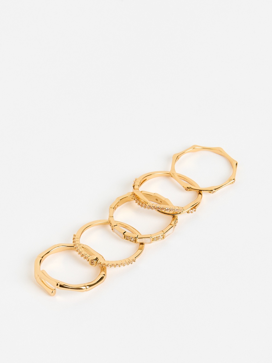 Pack of 5 - Embellished Ring