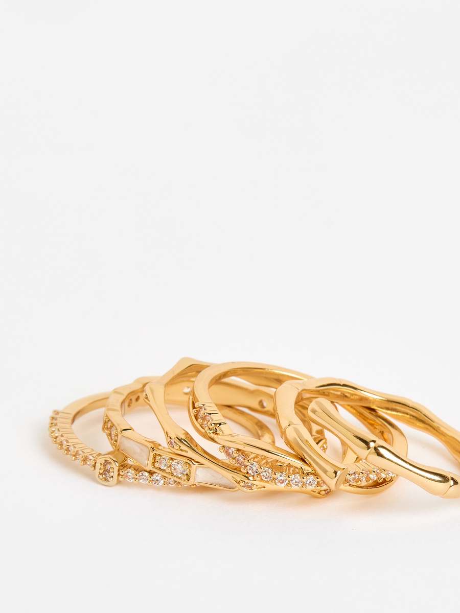 Pack of 5 - Embellished Ring