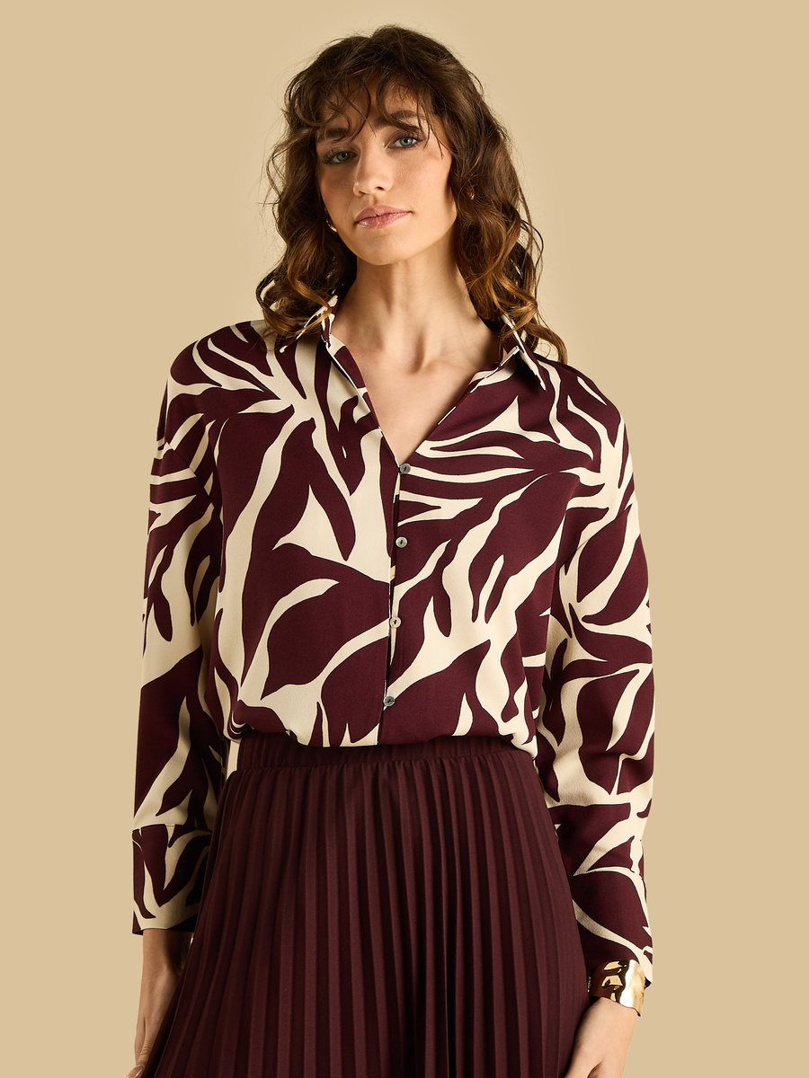 Printed Crepe Shirt