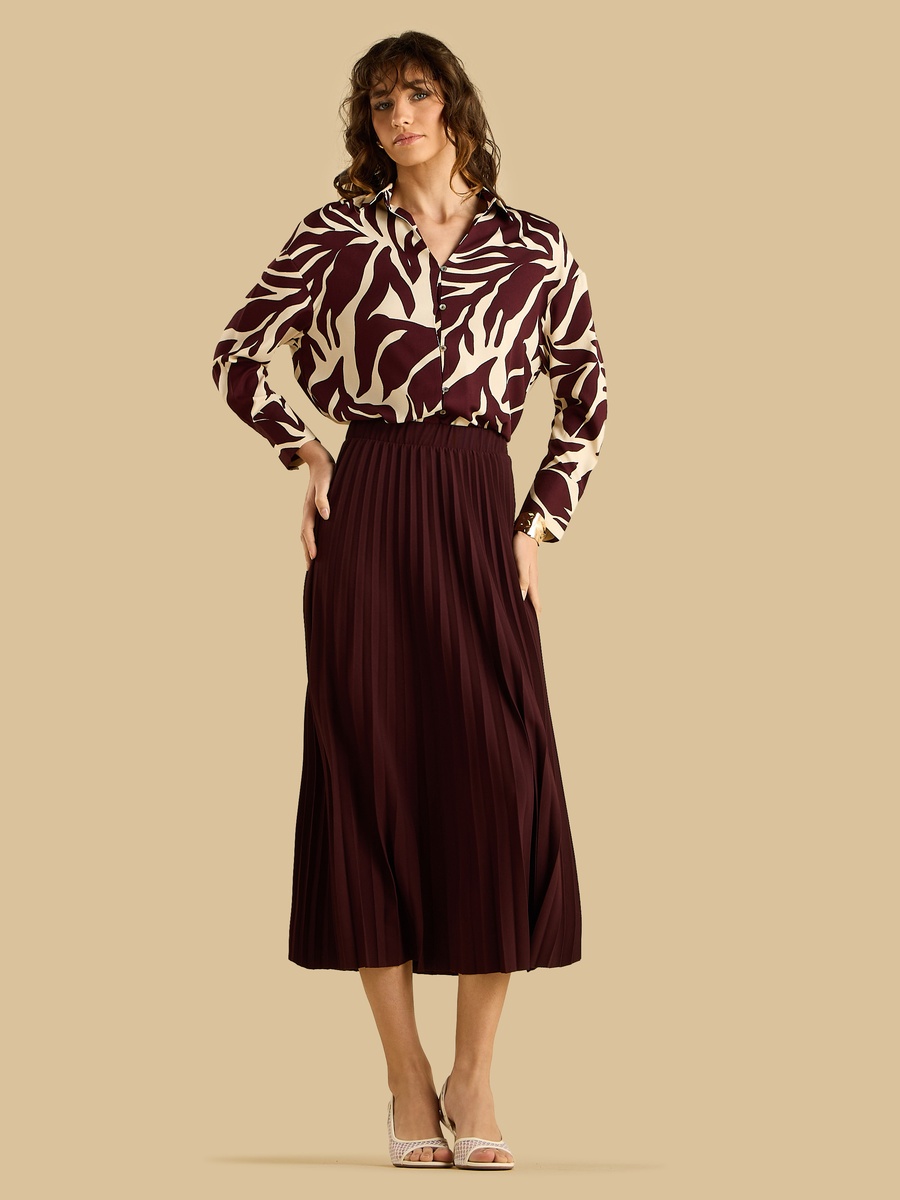 Printed Crepe Shirt