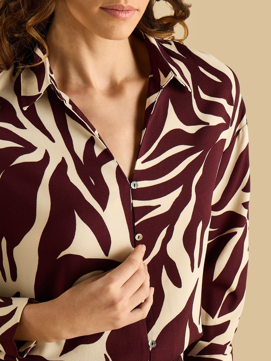 Printed Crepe Shirt