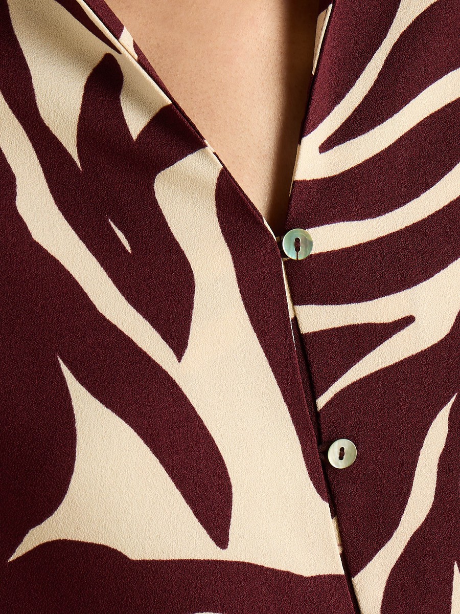 Printed Crepe Shirt
