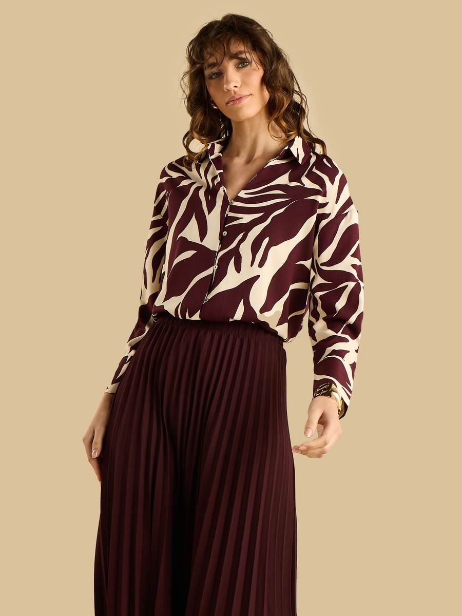 Printed Crepe Shirt