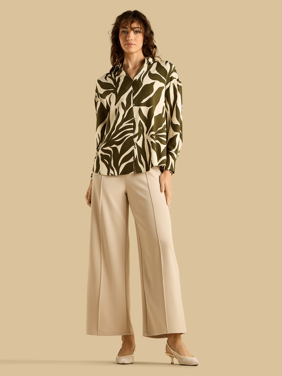 Printed Crepe Shirt