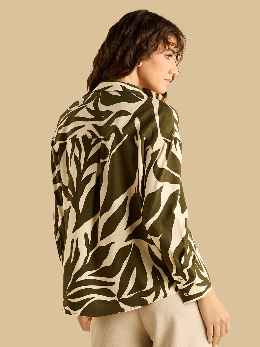 Printed Crepe Shirt