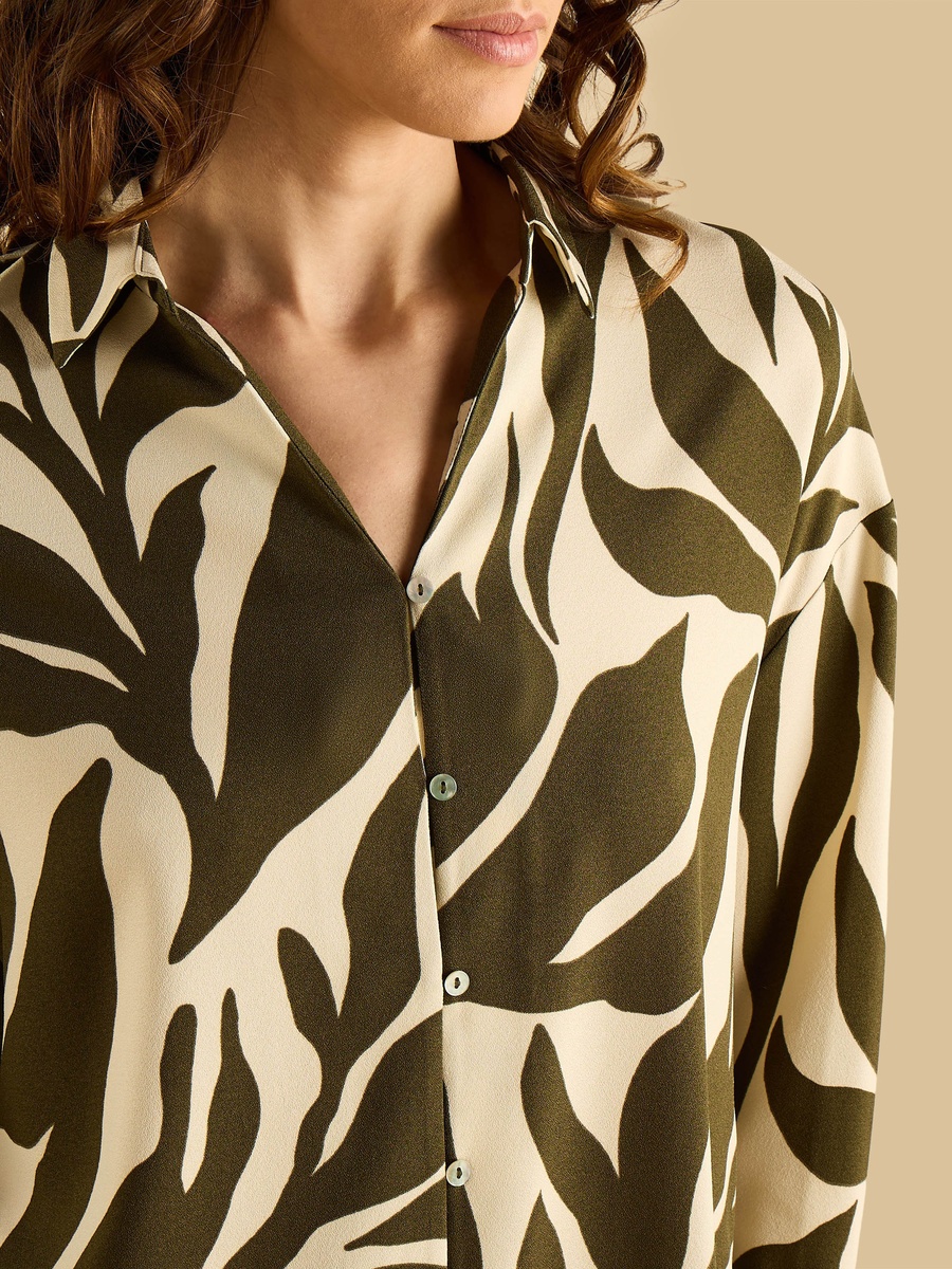 Printed Crepe Shirt