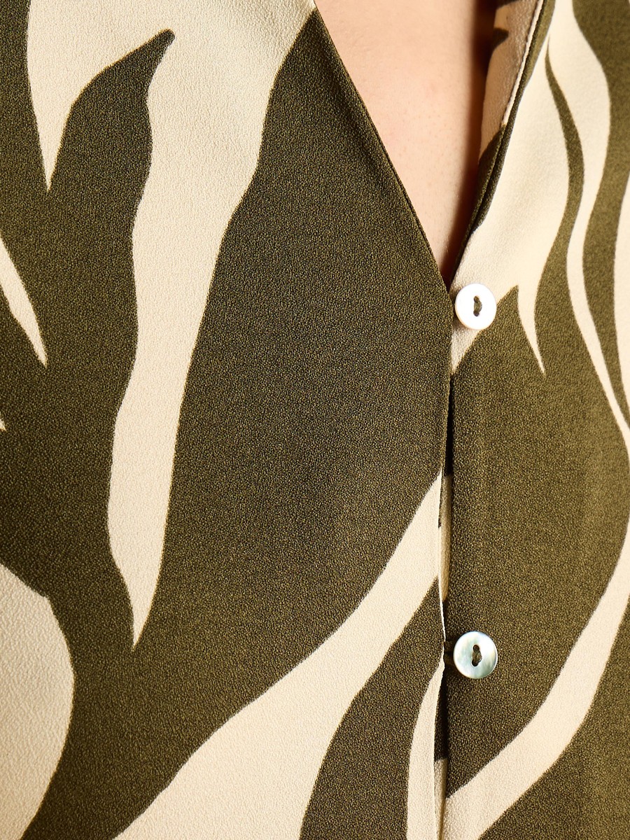 Printed Crepe Shirt