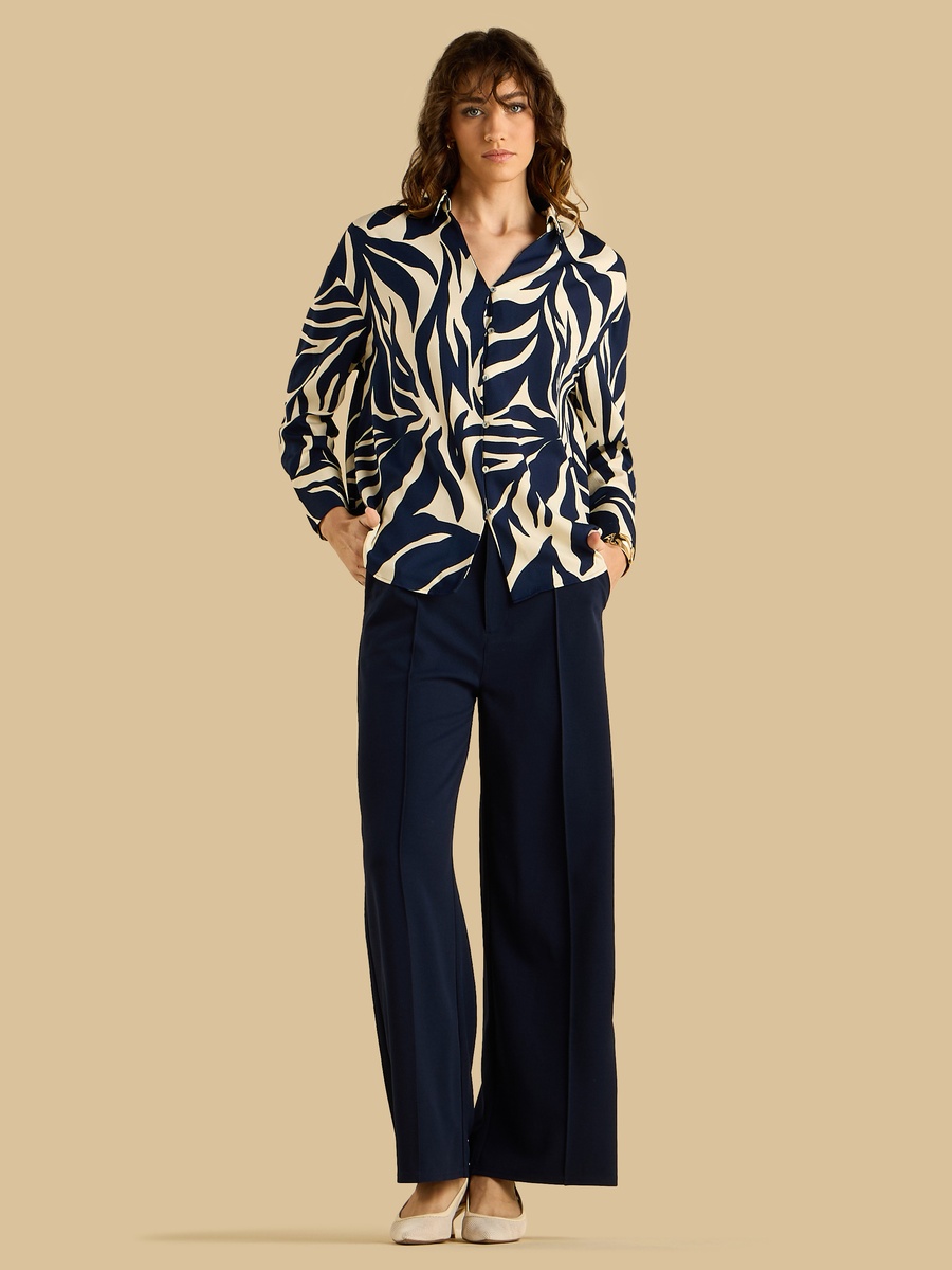 Printed Crepe Shirt