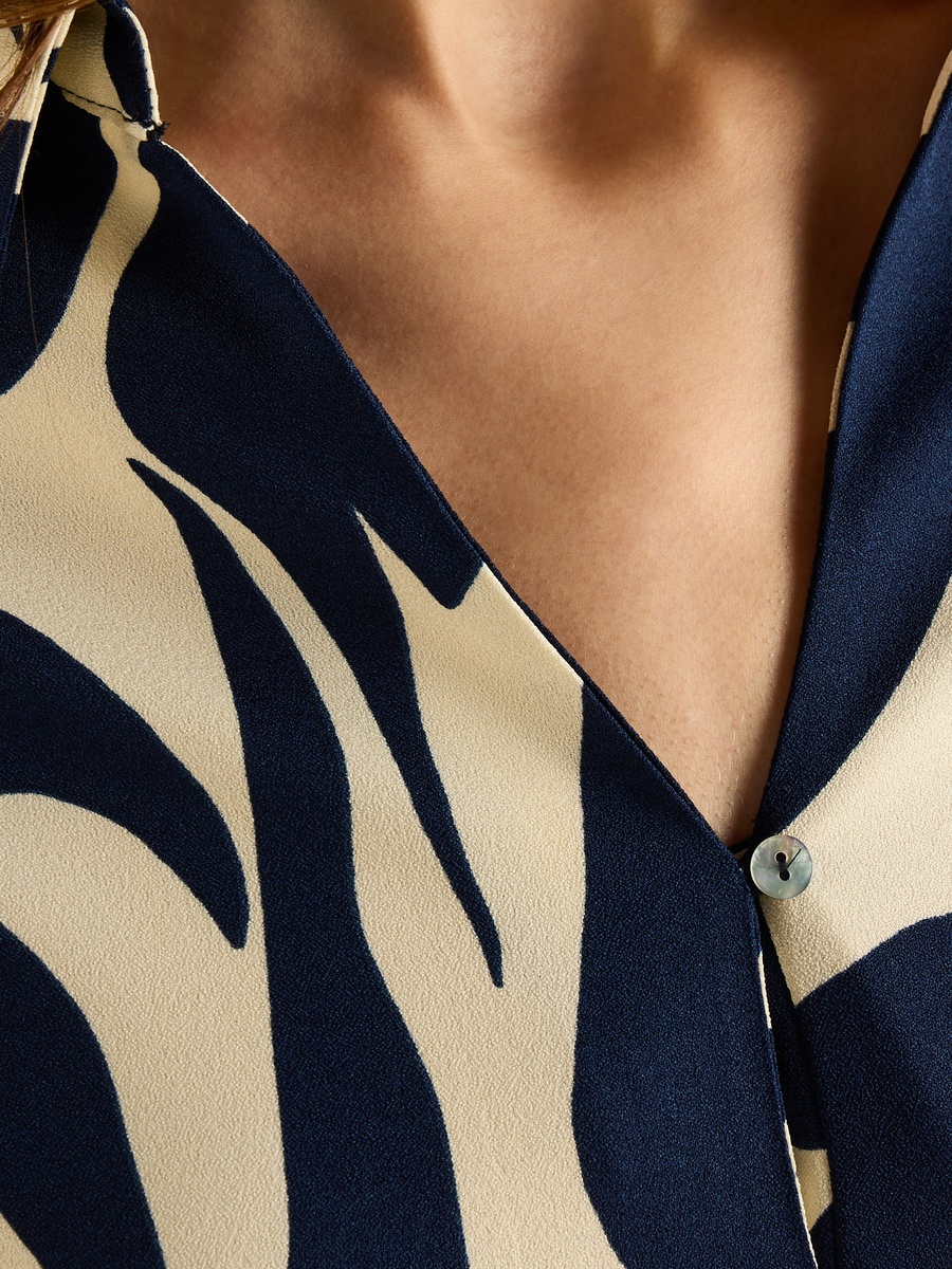 Printed Crepe Shirt