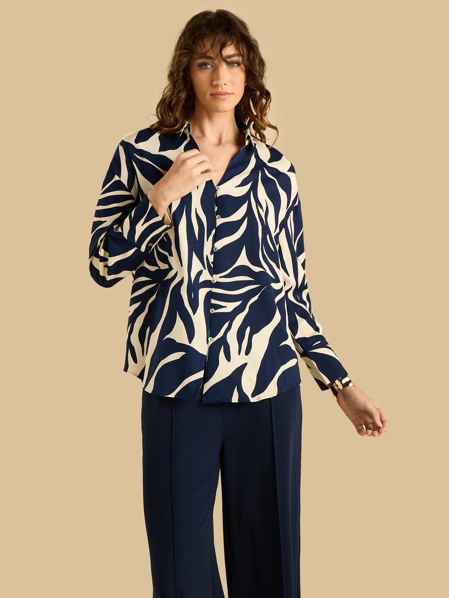 Printed Crepe Shirt