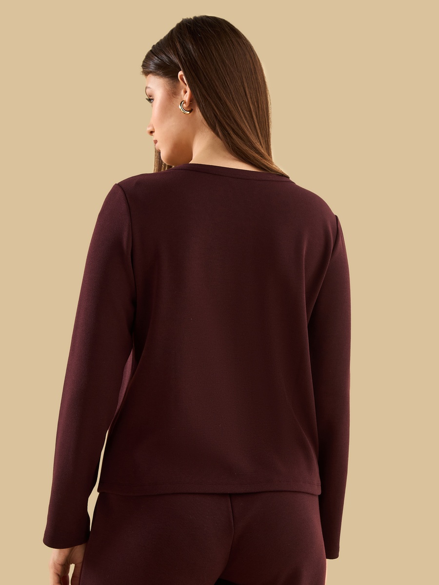 V Neck Shirt with Welt Pocket