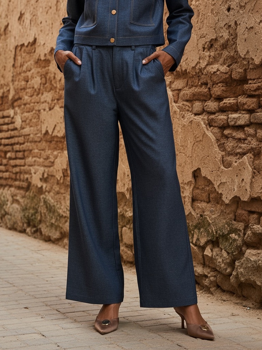 Wide Leg Pants with Pockets